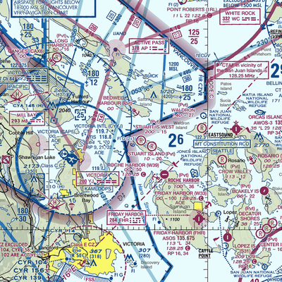 Stuart Island West Airport (2WA3) VFR Sectional  Gaming Mouse Pad