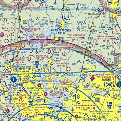 Weems Farm Airport (2TE3) VFR Sectional  Gaming Mouse Pad