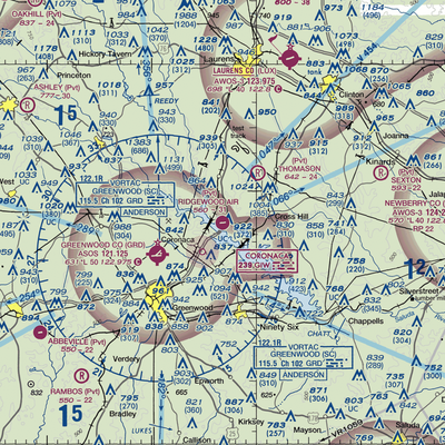 Ridgewood Air Airport (2SC5) VFR Sectional  Gaming Mouse Pad