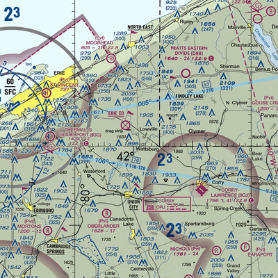 Strawberry Acres Airport (2PN0) VFR Sectional  Gaming Mouse Pad