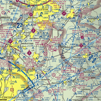 Caesar Creek Soaring Club Gliderport (2OH9) VFR Sectional  Gaming Mouse Pad