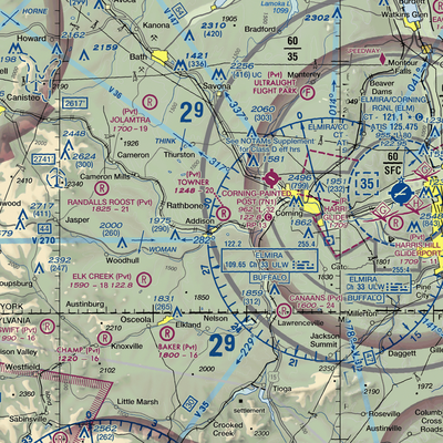 Towner Farm Airport (2NY7) VFR Sectional  Gaming Mouse Pad