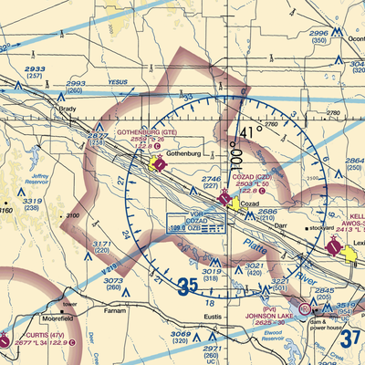 Fiese Airstrip (2NE5) VFR Sectional  Gaming Mouse Pad