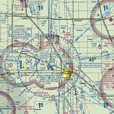 Casslindan Airport (2ND3) VFR Sectional  Gaming Mouse Pad