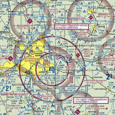 Somerville Airport (2MI5) VFR Sectional  Gaming Mouse Pad