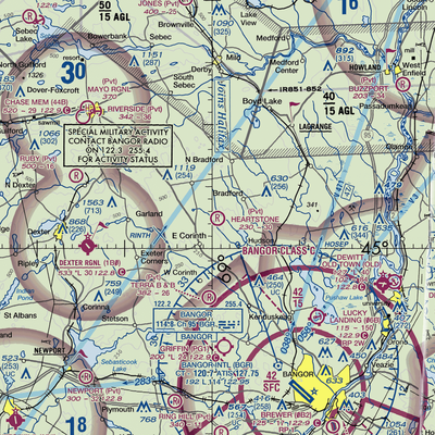 Heartstone Farm Airport (2ME3) VFR Sectional  Gaming Mouse Pad