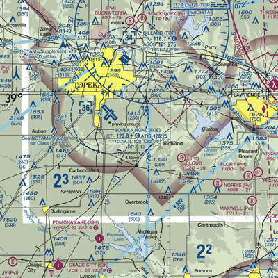 Starshire Farm Airport (2KS9) VFR Sectional  Gaming Mouse Pad