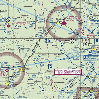 Sutton Airport (2IL5) VFR Sectional  Gaming Mouse Pad