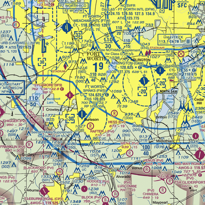 Alpine Range Airport (00TS) VFR Sectional  Gaming Mouse Pad