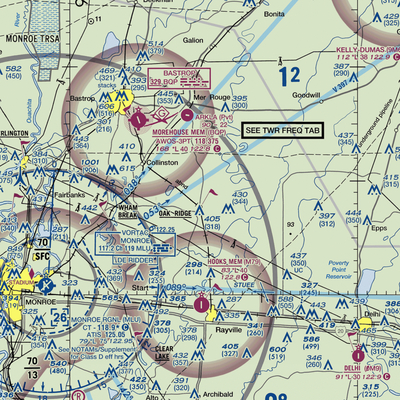 Barham Airport (01LA) VFR Sectional  Gaming Mouse Pad