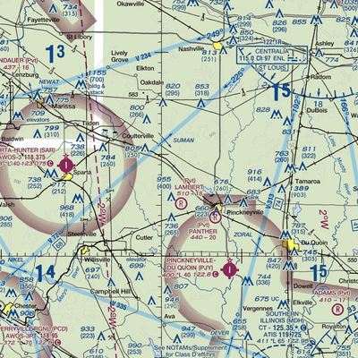 Schumaier Restricted Landing Area (01LL) VFR Sectional  Gaming Mouse Pad