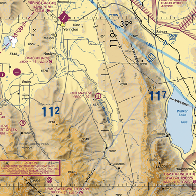 Lantana Ranch Airport (01NV) VFR Sectional  Gaming Mouse Pad