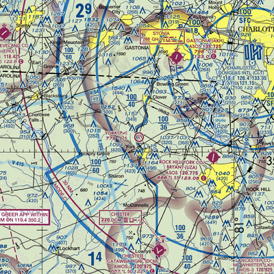 York Airport (01SC) VFR Sectional  Gaming Mouse Pad