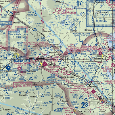 Prehn Cranberry Company Airport (01WI) VFR Sectional  Gaming Mouse Pad