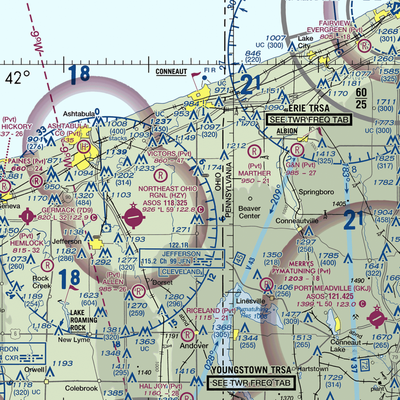 Murtha Airport (02OI) VFR Sectional  Gaming Mouse Pad