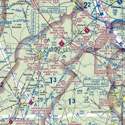 The Greenhouse Airport (02VA) VFR Sectional  Gaming Mouse Pad