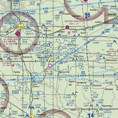 East Field (03IA) VFR Sectional  Gaming Mouse Pad