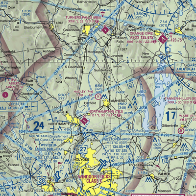 Hadley Airport (03MA) VFR Sectional  Gaming Mouse Pad