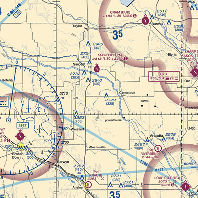 Hyde Ranch Airport (03NE) VFR Sectional  Gaming Mouse Pad