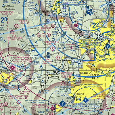 Sun View Field Airport (03PR) VFR Sectional  Gaming Mouse Pad