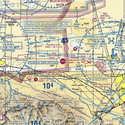 Gray Butte Field (04CA) VFR Sectional  Gaming Mouse Pad