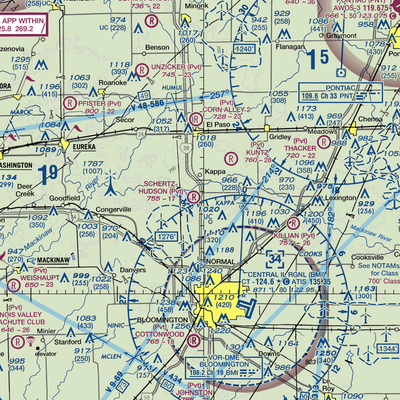 Schertz Aerial Service - Hudson Airport (04IL) VFR Sectional  Gaming Mouse Pad