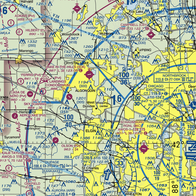 Brunner Airport (04LL) VFR Sectional  Gaming Mouse Pad