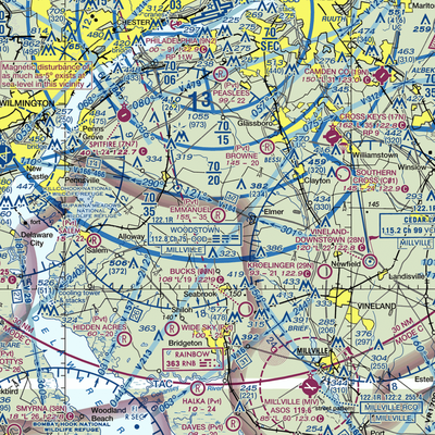 Emmanuel Airport (04NJ) VFR Sectional  Gaming Mouse Pad