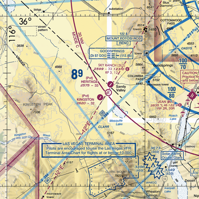 Kingston Ranch Airport (04NV) VFR Sectional  Gaming Mouse Pad