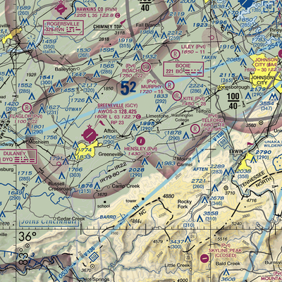 Hensley Airpark (04TN) VFR Sectional  Gaming Mouse Pad