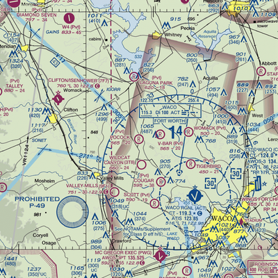 Pocock Airport (04TX) VFR Sectional  Gaming Mouse Pad