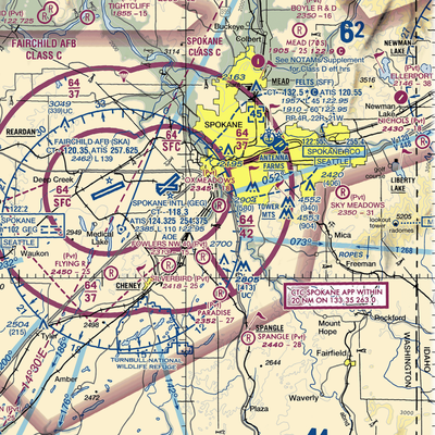 Ox Meadows Airport (04WA) VFR Sectional  Gaming Mouse Pad