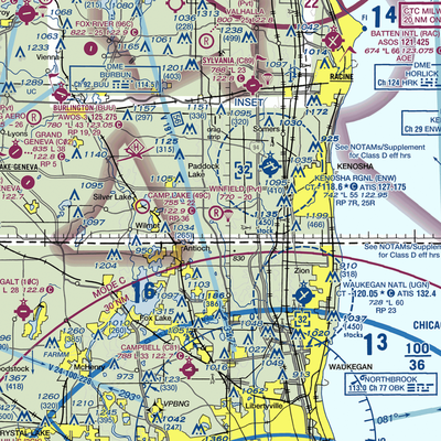 Dutch Gap Airstrip (04WI) VFR Sectional  Gaming Mouse Pad