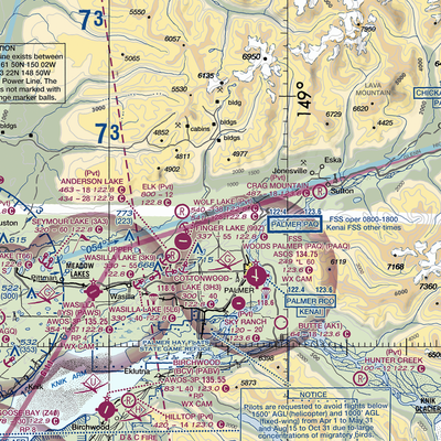 Wasilla Creek Airpark (05AK) VFR Sectional  Gaming Mouse Pad