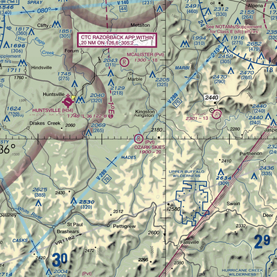 Ozark Skies Airpark (05AR) VFR Sectional  Gaming Mouse Pad