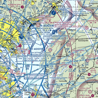 Breezecroft Airport (05MD) VFR Sectional  Gaming Mouse Pad