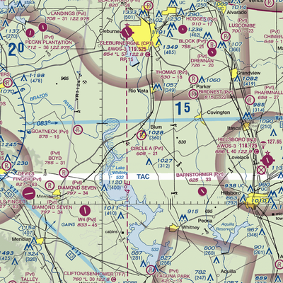 Circle 'A' Ranch Airport (05TX) VFR Sectional  Gaming Mouse Pad