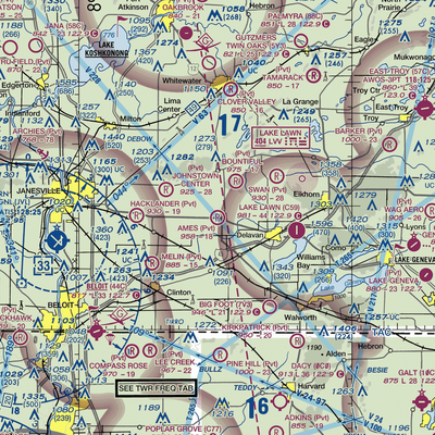 Ames Private Airport (05WI) VFR Sectional  Gaming Mouse Pad