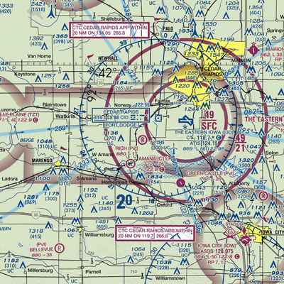 Rich Field (06IA) VFR Sectional  Gaming Mouse Pad