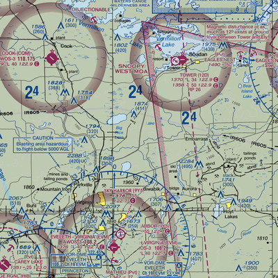 Pike Field Airport (06MN) VFR Sectional  Gaming Mouse Pad