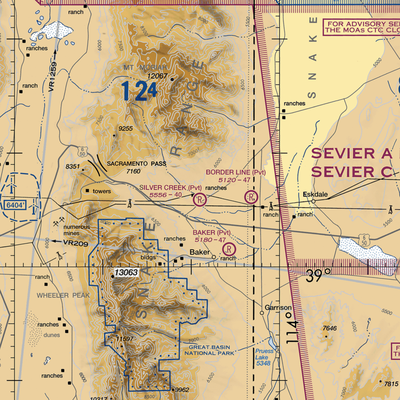 Silver Creek Airport (06NV) VFR Sectional  Gaming Mouse Pad