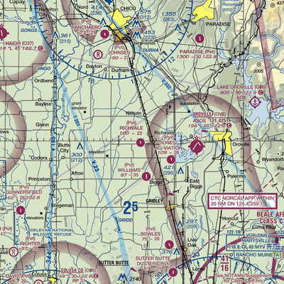 Richvale Airport (07CL) VFR Sectional  Gaming Mouse Pad