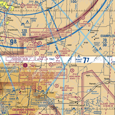 Comanche Creek Airport (07CO) VFR Sectional  Gaming Mouse Pad