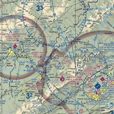 Folmar Airport (07PN) VFR Sectional  Gaming Mouse Pad