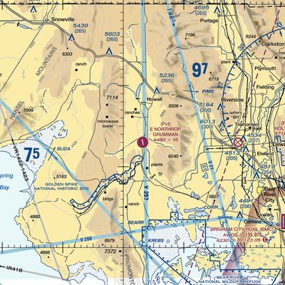 E Northrop Grumman Airport (07UT) VFR Sectional  Gaming Mouse Pad