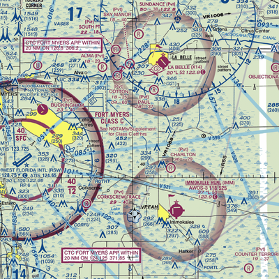 Duda Airstrip (08FA) VFR Sectional  Gaming Mouse Pad