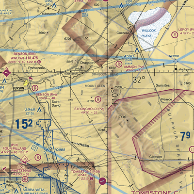 Stronghold Airport (09AZ) VFR Sectional  Gaming Mouse Pad