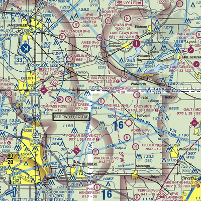 Pine Hill Airport (09LL) VFR Sectional  Gaming Mouse Pad