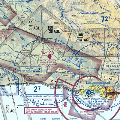 Crawford Airport (0CA3) VFR Sectional  Gaming Mouse Pad