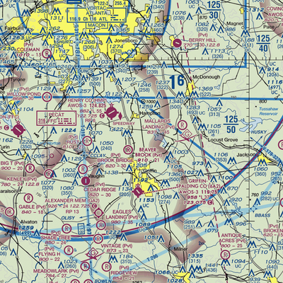 Pecan Patch Airstrip (0GE4) VFR Sectional  Gaming Mouse Pad